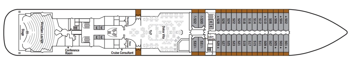 Silversea Silver Spirit Deck Plans Deck 5