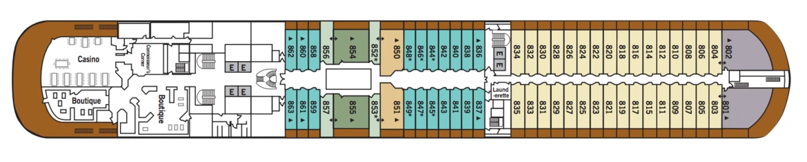 Silversea Silver Spirit Deck Plans Deck 8