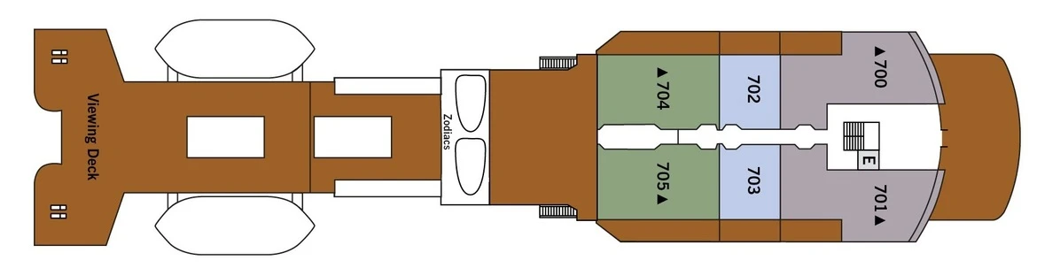 Silversea Cruises Silver Explorer Deck Plans Deck 7