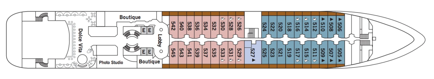 Silversea Silver Cloud Expedition Deck Plans Deck 5