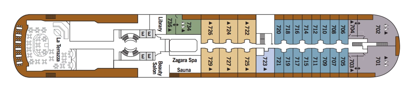 Silversea Silver Cloud Expedition Deck Plans Deck 7