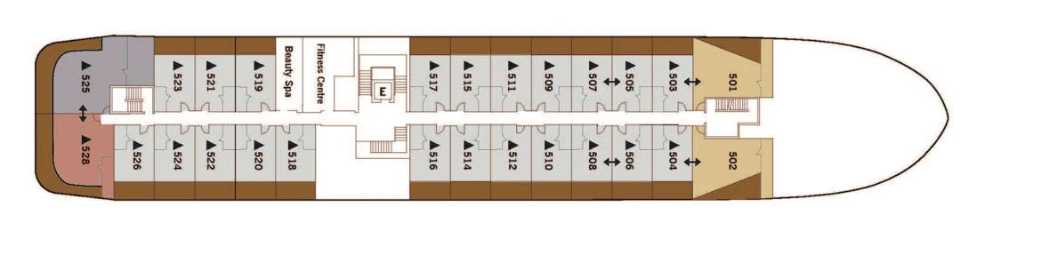 Silversea Cruises Silver Origin Deck Plans Deck 5
