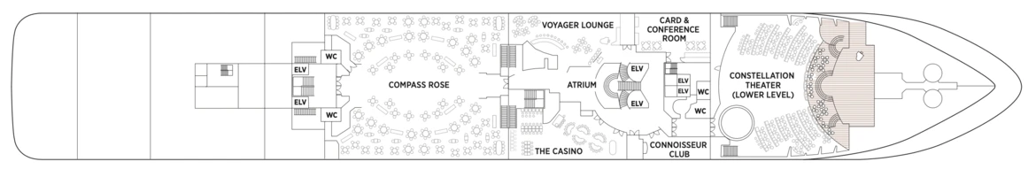 Regent Seven Seas Cruises Seven Seas Voyager Deck Plans Deck 4