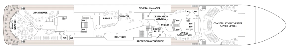 Regent Seven Seas Cruises Seven Seas Voyager Deck Plans Deck 5