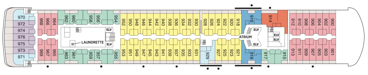 Regent Seven Seas Cruises Seven Seas Voyager Deck Plans Deck 9