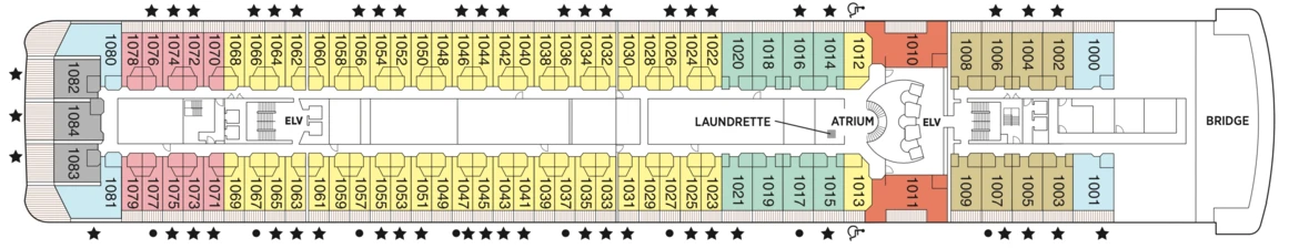 Regent Seven Seas Cruises Seven Seas Mariner Deck Plans Deck 10