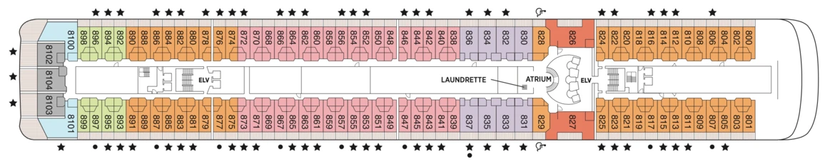 Regent Seven Seas Cruises Seven Seas Mariner Deck Plans Deck 8