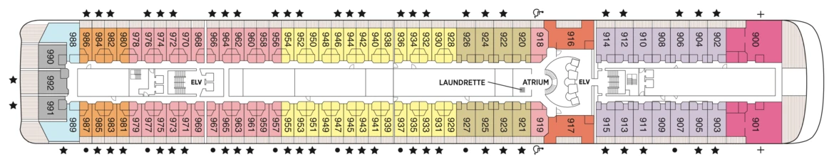 Regent Seven Seas Cruises Seven Seas Mariner Deck Plans Deck 9