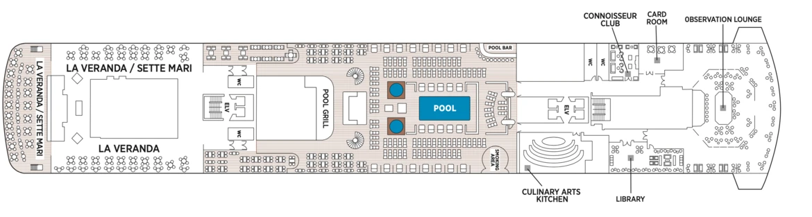 Regent Seven Seas Cruises Seven Seas Explorer Deck Plans Deck 11