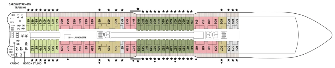 Regent Seven Seas Cruises Seven Seas Explorer Deck Plans Deck 6