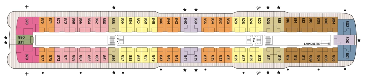 Regent Seven Seas Cruises Seven Seas Explorer Deck Plans Deck 8