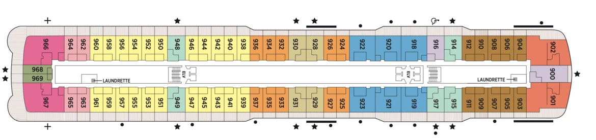 Regent Seven Seas Cruises Seven Seas Explorer Deck Plans Deck 9