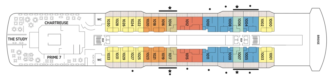 Regent Seven Seas Cruises Seven Seas Splendor Deck Plans Deck 10