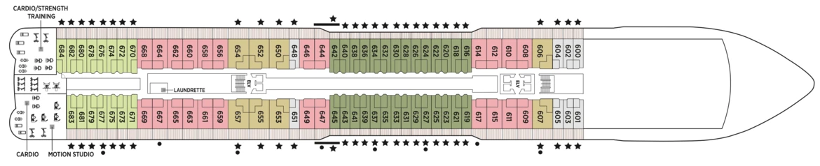 Regent Seven Seas Cruises Seven Seas Splendor Deck Plans Deck 6