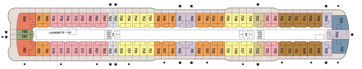 Regent Seven Seas Cruises Seven Seas Splendor Deck Plans Deck 7