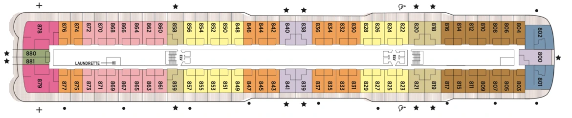 Regent Seven Seas Cruises Seven Seas Splendor Deck Plans Deck 8