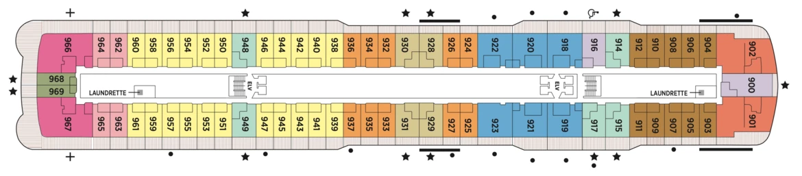 Regent Seven Seas Cruises Seven Seas Splendor Deck Plans Deck 9