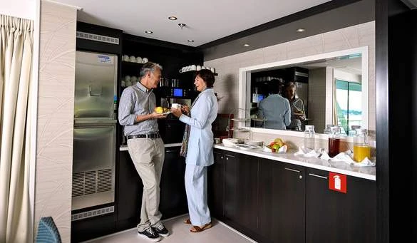 Avalon Waterways Avalon Vista Interior Afternoon Tea