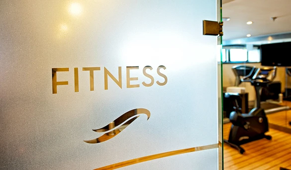 Avalon Waterways Avalon Vista Interior Fitness Centre Sign