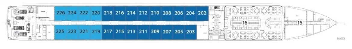 Avalon Waterways Avalon Tranquility II Deck Plans Sapphire Deck