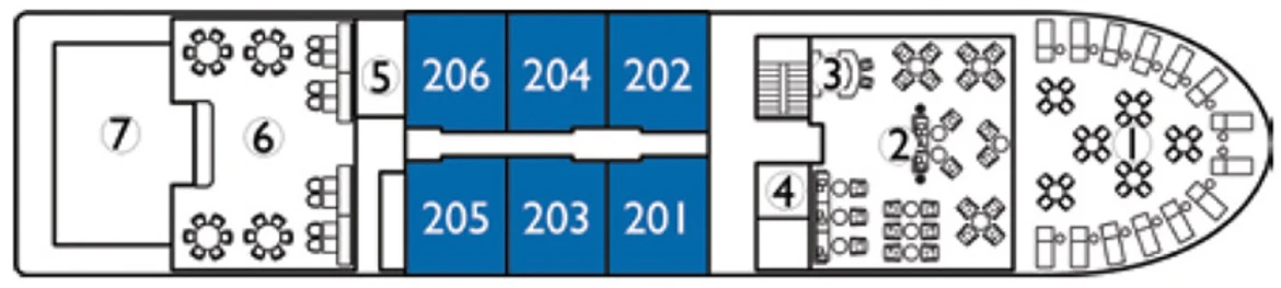 Avalon Waterways Avalon Siem Reap Deck Plans Tonle Deck