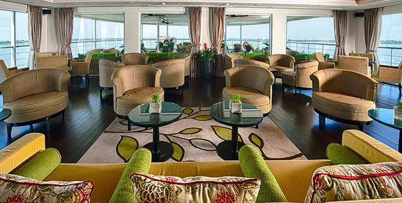 Avalon Waterways Avalon Siem Reap Interior Panorama Lounge 3