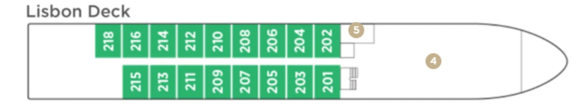 AmaWaterways AmaDouro Deck Plans Lisbon Deck