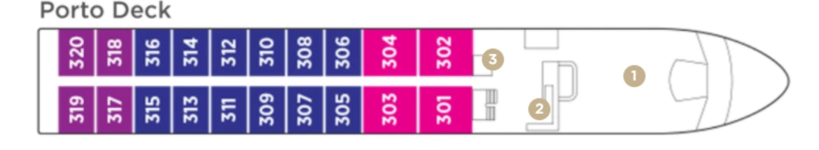 AmaWaterways AmaDouro Deck Plans Porto Deck