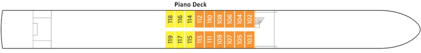 AmaWaterways AmaVerde Piano Deck Plan