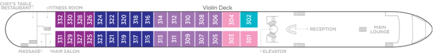 AmaWaterways AmaSerena AmaSonata AmaReina AmaPrima AmaCerto Deck Plans Violin Deck