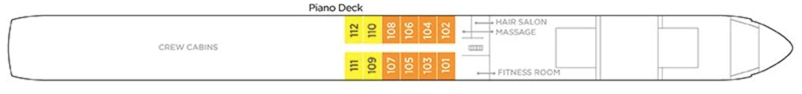 AmaWaterways AmaLea Deck Plan Piano Deck