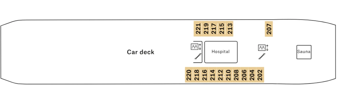 MS Nordkapp Deck 2