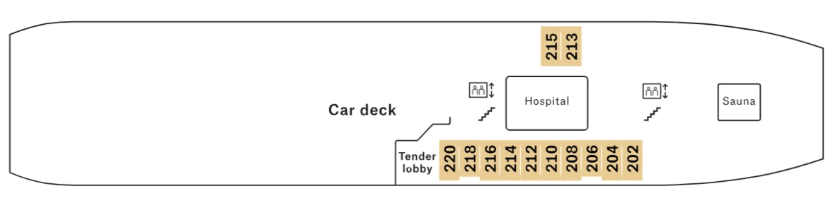 MS Nordnorge Deck 2