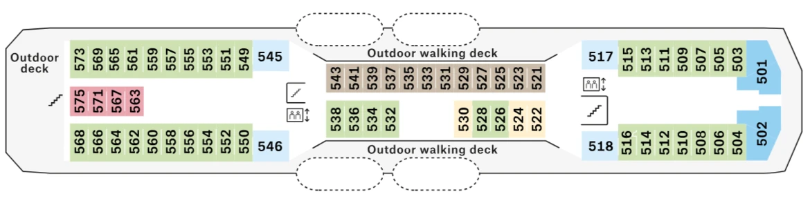 MS Nordnorge Deck 5