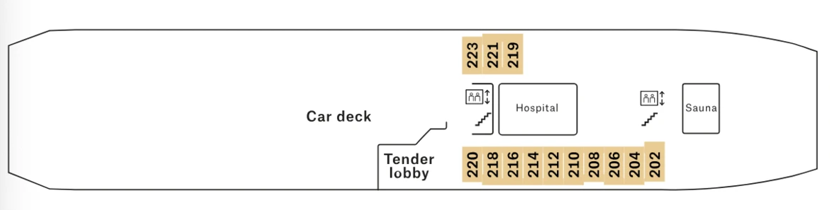 MS Polarlys Deck 2