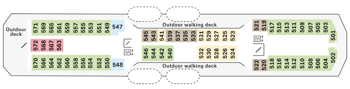 MS Polarlys Deck 5