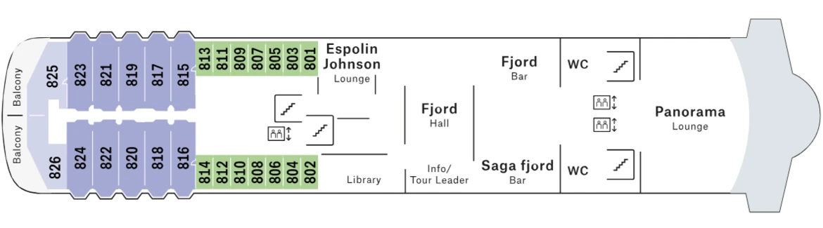 MS Trollfjord Deck 8