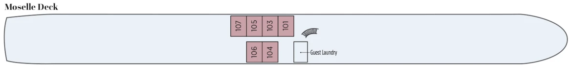 Uniworld Boutique River Queen Moselle Deck Plan