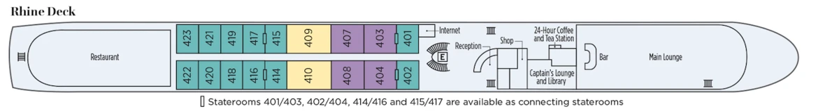 Uniworld Boutique River Queen Rhine Deck Plan