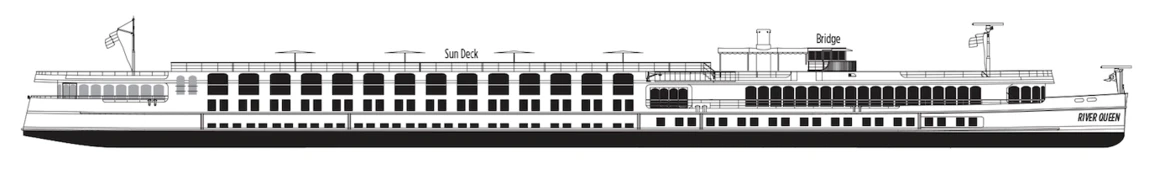 Uniworld Boutique River Queen Sun Deck Plan