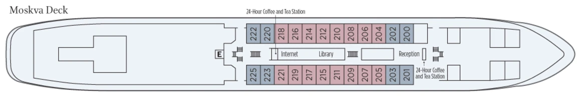 UNIWORLD Boutique River Cruises River Victoria Deckplans Moskva Deck