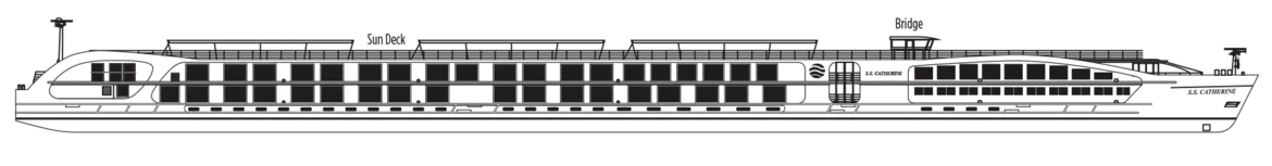 Uniworld Boutique S.S. Catherine Sun Deck Plan