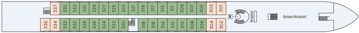 UNIWORLD Boutique River Cruises SS Maria Theresa Deckplans Schonbrunn Deck
