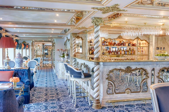 UNIWORLD Boutique River Cruises SS Maria Theresa Interior Habsburg Salon 5