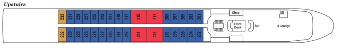 U By Uniworld The A Upstairs Deck Plan