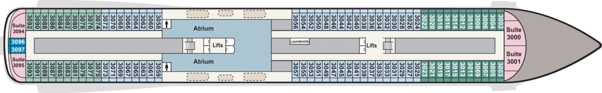 Viking Ocean Cruises Deck Plans Deck 3