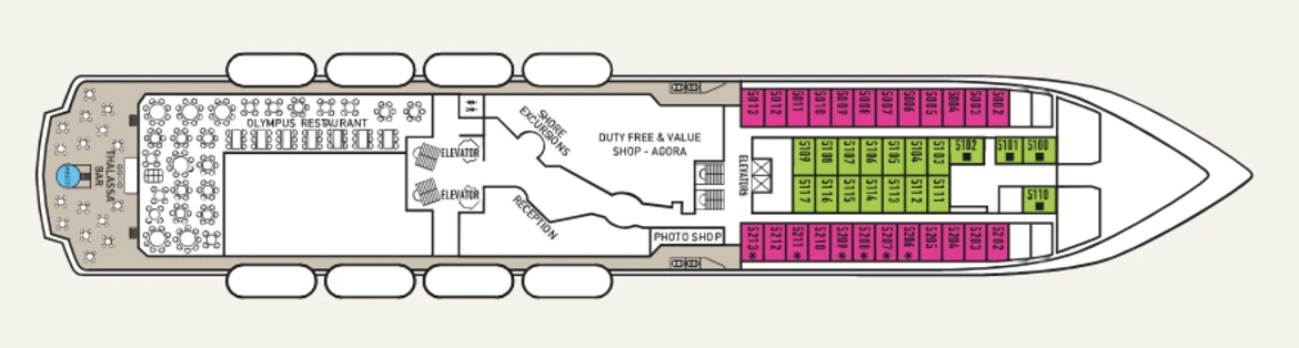 Celestyal Cruises Crystal Deck 5