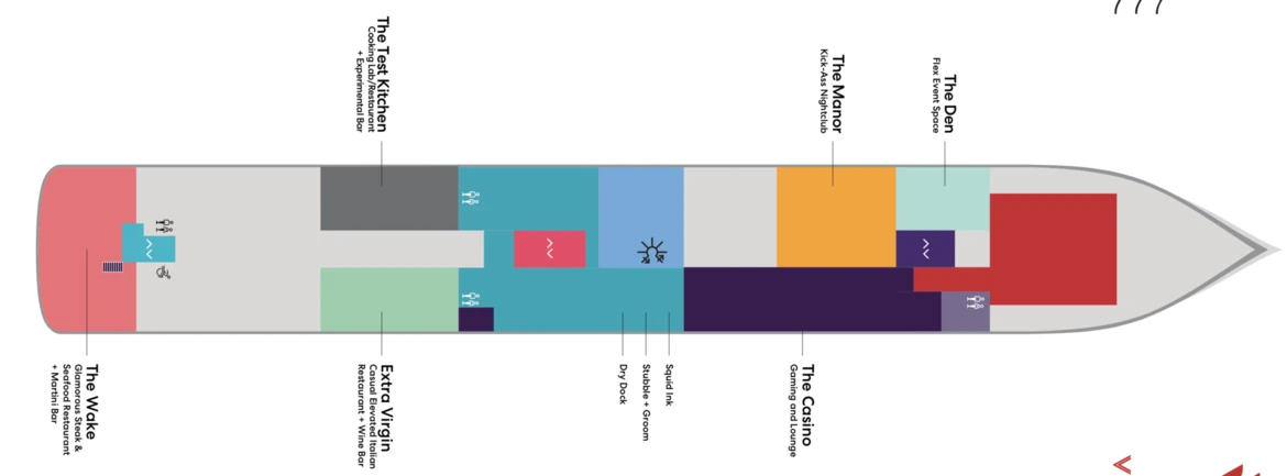 Virgin Voyages Scarlet Lady Deck Plans Deck 6