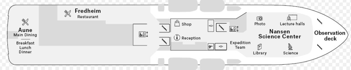 Hurtigruten MS Fridtjof Nansen Deck Plans Deck 6