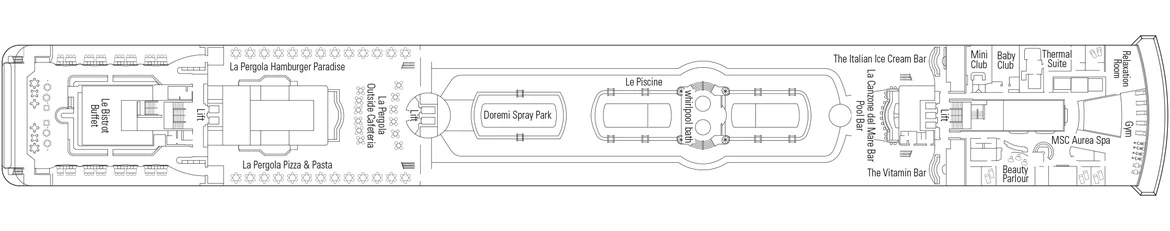 MSC Cruises MSC Lirica Deck 11
